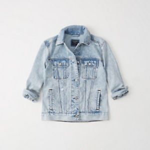 Acid Washed Oversized Denim Jacket